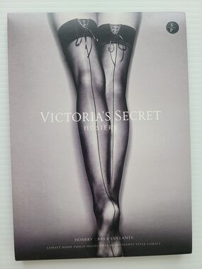 Victoria's Secret Black Corset-Band Thigh Highs